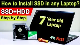 how to install ssd in laptop dvd drive || SSD Installation in Laptop ||  Install SSD in old Laptop