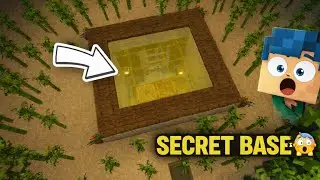Minecraft Underground House Between Bamboo Forest 🌿 | Hidden Secret Base #minecraft #roblox 
