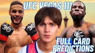 UFC Fight Night Bonfim vs. Brown Full Card Predictions!