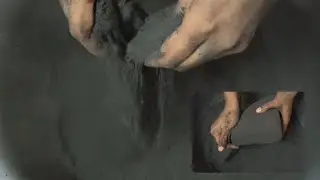 Soft Smokey💨💨Pure Fine🖤 Charcoal🖤 Chunks Dry Crumbling &🤤Powder Play ASMR #775