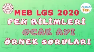 OCAK AYI FEN BİLİMLERİ Örnek Soru Çözümleri  MEB 2020 LGS