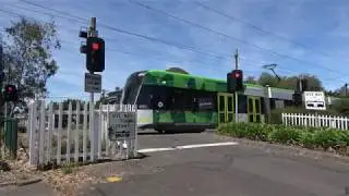 4K Yarra Trams at Albert Park Station - St Kilda Light Rail Tram Route 96