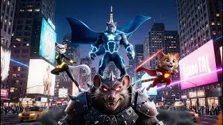 Super Cat Family: Final Battle in New York City 🐾💥