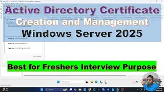 Active Directory Certificate Creation and Management for Windows Server 2025 DCs