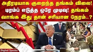 அதிரடியாக குறைந்த தங்கம் விலை! டிரம்ப் எடுத்த ஒரே முடிவு! தங்கம் வாங்க இது தான் சரியான நேரம் ?