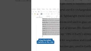 Как быстро выровнять текст с помощью линейки и клавиши Tab. 🧠😲 #msoffice #office365 #wordtip