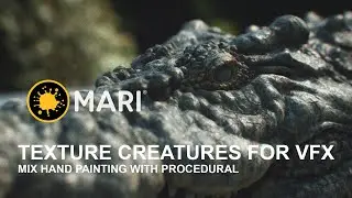 Mari | Texture Creatures for VFX | Mix hand painted and procedural! TUTORIAL NOW AVAILABLE