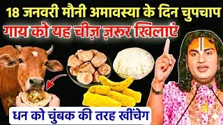 मौनी अमावस्या के दिन चुपचाप गाय को खिला देना, यह 1 चीज मालामाल होजाओगे | #aniruddhacharyaji