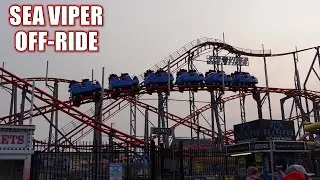 Sea Viper Off-Ride Footage, Palace Playland Roller Coaster | Non-Copyright