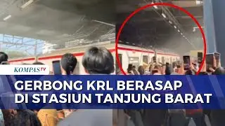 KRL Bogor-Jakarta Kota Keluarkan Asap di Stasiun Tanjung Barat, Penumpang Panik | INDO UPDATE