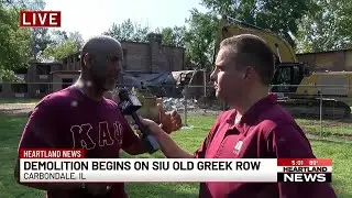 Demolition begins on SIU Old Greek Row