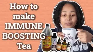 How to make IMMUNE BOOSTING tea | Black Seed Oil, Ginger, Turmeric, Oil of Oregano & ACV