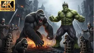 Hulk King vs King Kong: Epic Jungle & City Battle! Little Gorillas Rescued &ndash; Part 2