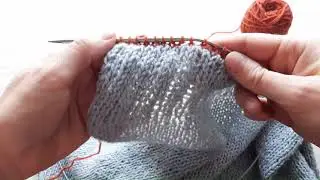 Casting on stitches with the short end of the yarn