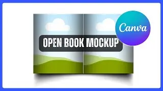 Как создать макет открытой книги в Canva