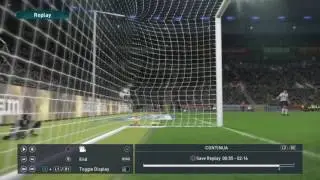 Probably best goal but canceled becaure ball was out of play - Pro Evolution Soccer