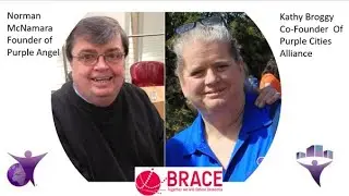 Norman McNamara founder of Purple Angel and co-founder of Purple Cities Alliance USA, Kathy Broggy.