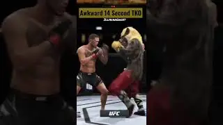 Awkward 14 Second TKO 😳⌛️ #UFC4 Short