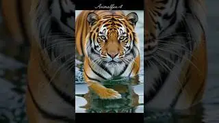 Fearless Tiger Enters Deep Water | Ultimate Predator Hunting Without Fear #WildlifeShorts