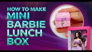 How to Make Mini Barbie Lunch Box | DIY Back to School Dollhouse Accessories