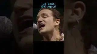 U2 -Bono from 1987 to 2025 #80s #90s #u2 #celebrity