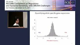 Allele specific gene expression in F1 mice from a... - Narayanan Raghupathy - RECOMB/RSG 2012
