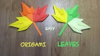 Easy Origami Autumn Maple Leaves! DIY. Origami for Kids.
