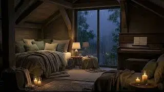 Sleep Instantly with Peaceful Piano & Soft Rain ASMR Music 🌧️ | Deep Sleep & Stress Relief