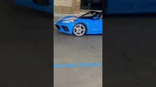 Corvette C8 Stingray Rapid Blue!!! #corvette #stingray #c8 #shortsvideo #likecommentsubscribe #share