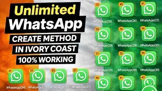 Ivory coast WhatsApp create method in unlimited WhatsApp create আনলিমিটেড whatsappএকাউন্ট তৈরির মেথর