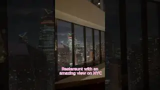 This Restaurant Rotates While You Eat #timessquare #luxury #foodie