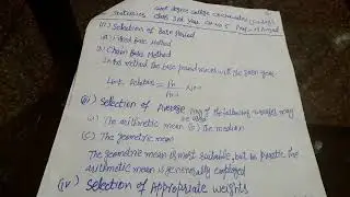 B. A/B.Sc. statistics chap5 selection of base period