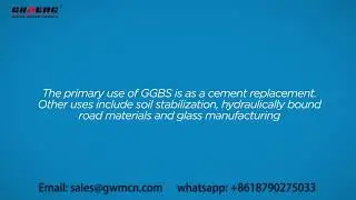 Ground Granulated Slag GGBS process,handing, grinding mill