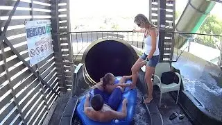 Black Hole Water Slide at Sunlight Park