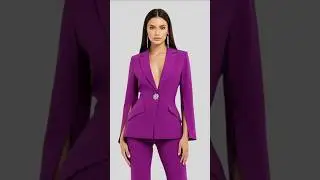Purple Power Suit for Women #shorts