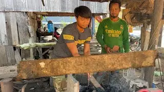 Knife Making | Forging A Powerful Machete From The Longest Steel Bar