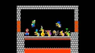 New super mario bros U - koopalings boss theme 8bit