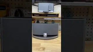 Bose SoundDock 10 with iPod Nano. Garage speakers setup
