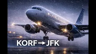 LIVE | Airbus A320 (Toliss/ XP12) IFR Flight | Norfolk (KORF) &rarr; New York JFK (CAT III Ops)