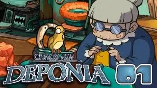 Let's Play Chaos auf Deponia #001 [Deutsch] [HD+] - Oma Utz liebt ihren Pieps
