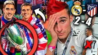 REACCIONES DE UN HINCHA Real Madrid vs Atlético Madrid 2-4 SIN CRISTIANO RONALDO (Final Supercopa)