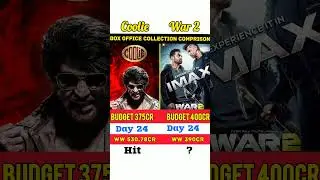 War 2 vs Coolie | Box Office Collection Comparison | #coolie #war2 #rajnikanth #hrithikroshan #virel