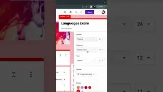 Настройка шрифтов и размера шрифта в Google Forms #Shorts