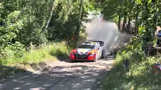OTT TANAK - M JARVEOJA Rally Poland 2024 Shakedown Insane speed 185 khm Hyundai WRC