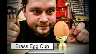 Spinning Brass on the Lathe to make an Egg Cup for Easter Breakfast. With Hot Soldering Action! KSKS