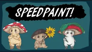 Mushroom people| character designs speedpaint