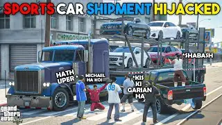 OMG😳MICHAEL'S SHIPMENT HIJACKED | GTA 5 | Real Life Mods #235 | URDU |