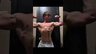 Natural body builder 19yo#aesthetic #davidlaid #motivation #bulk #posing #gymshark #natural #chest