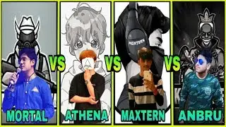 ATHENA VS MORTAL VS MAXTERN VS KINGANBRU | WHO IS THE BEST PUBG MOBILE PLAYER ?