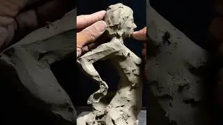 How to sculpt a female bust in few minutes part- 2 #art #clay #ねんど #sculpture #female #shorts #fyp